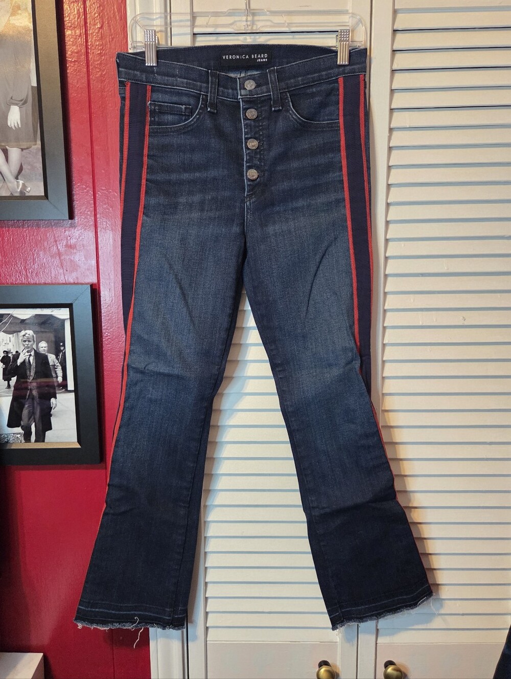 Excellent condition! Veronica Beard Carolyn Baby Boot Jeans Midnight, Size 28 - Picture 5 of 13